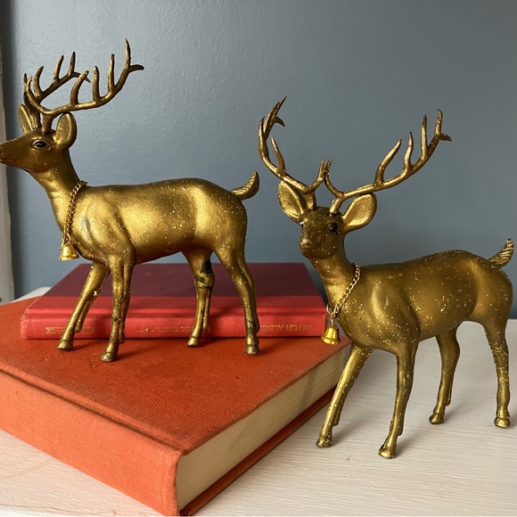 Vintage plastic deer gold - Picture 9 of 12